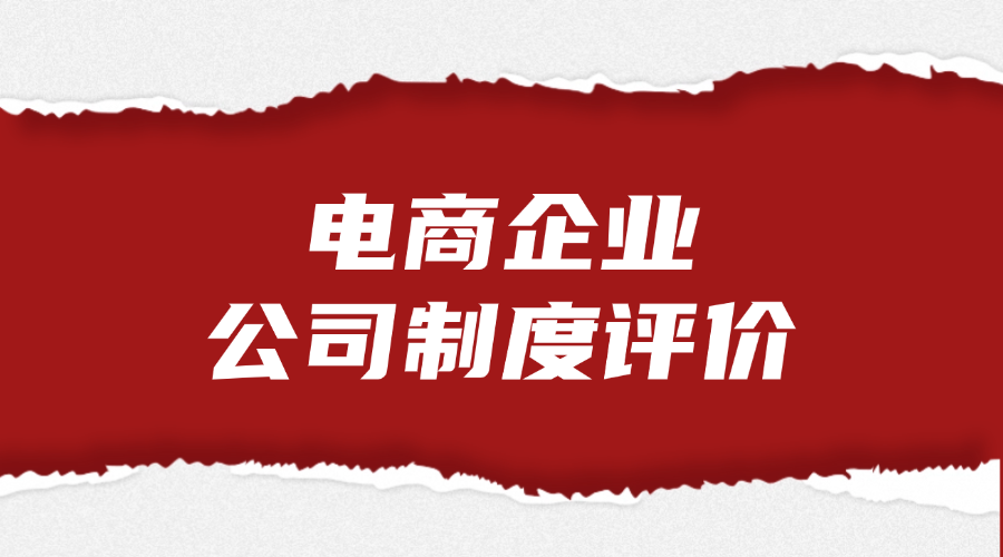 电商企业公司制度评价业务