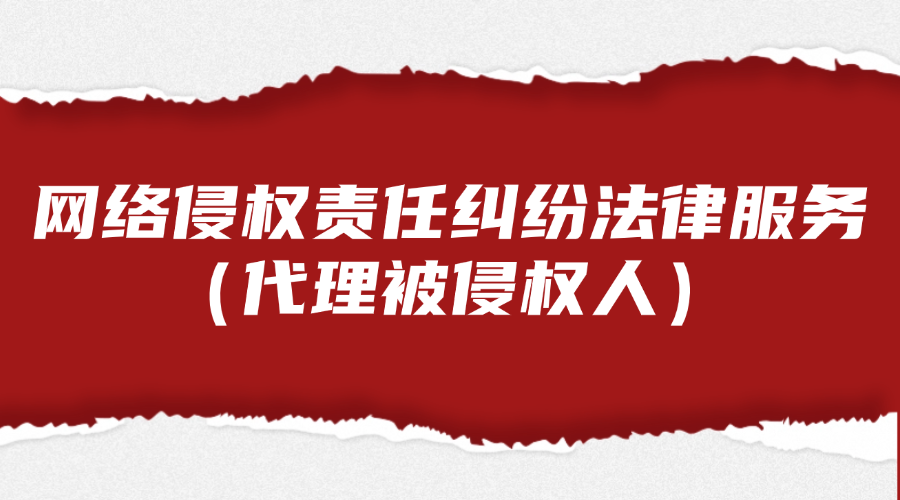 网络侵权责任纠纷法律服务（代理被侵权人）